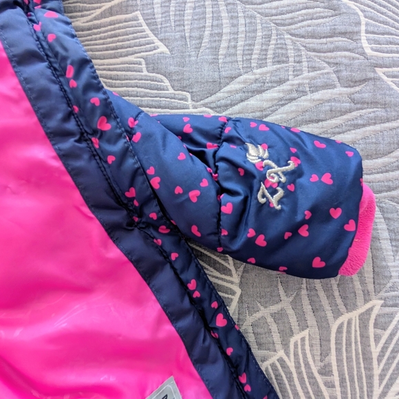 ZeroXposur Pink and Navy Heart Snowsuit - Picture 2 of 5